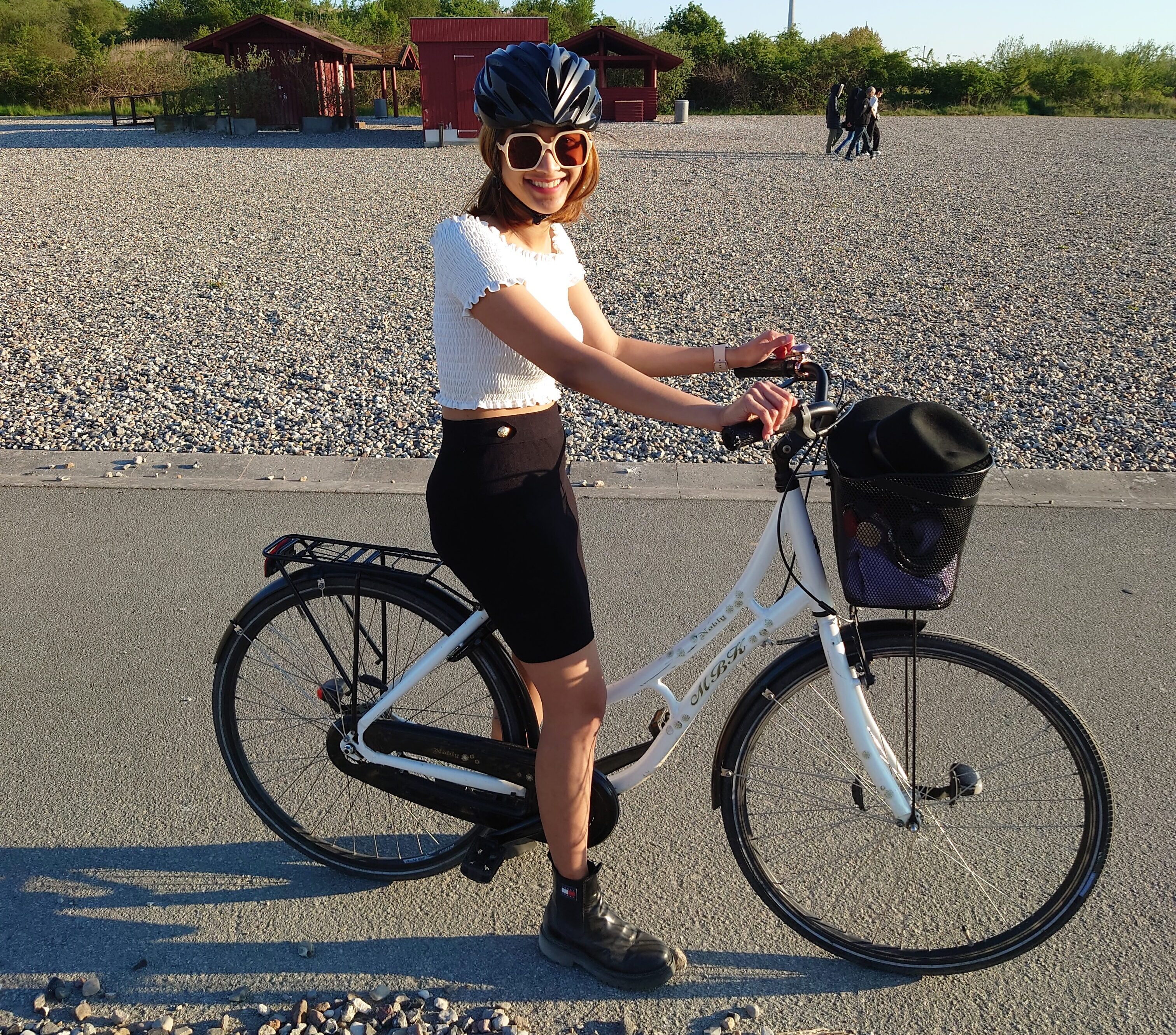 Retna on bike